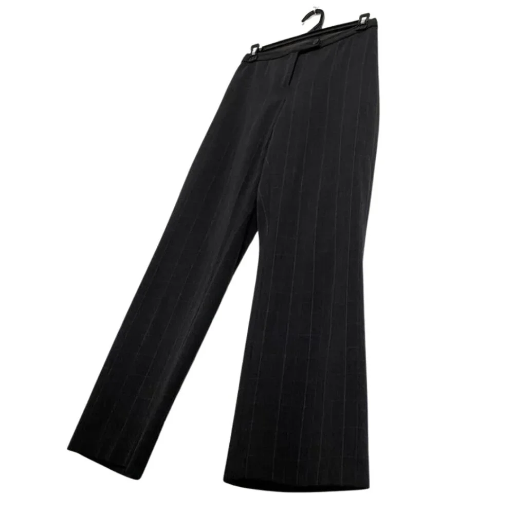 Worthington Petite Stretch Grey Plaid Business Casual Dress Pants - Picture 6 of 13